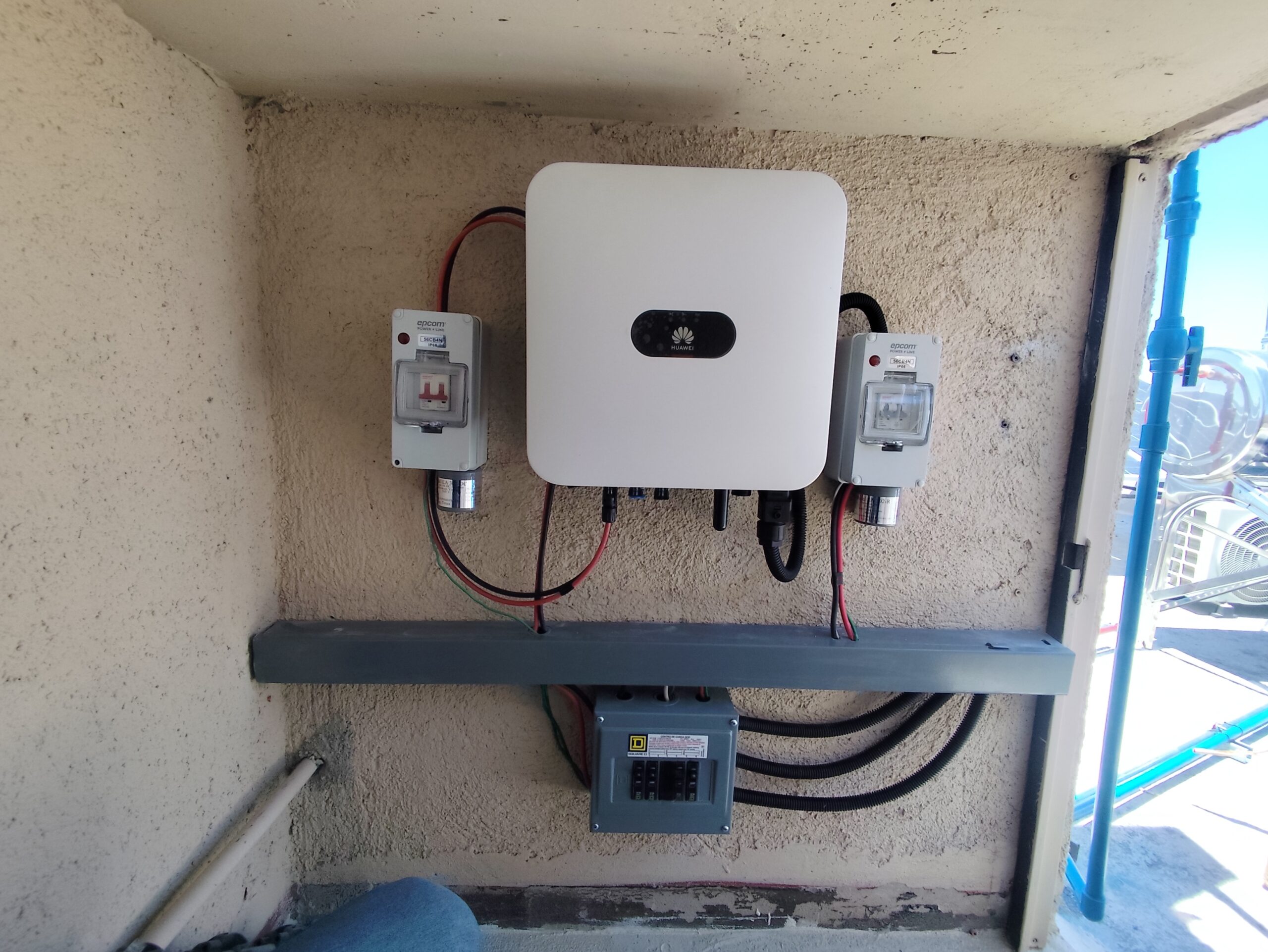 Inversor Huawei, protecciones y cableado de una instalación solar